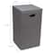 Household Essentials Gray Moisture-Resistant Laundry Hamper with Magnetic Lid & Removable Mesh Liner